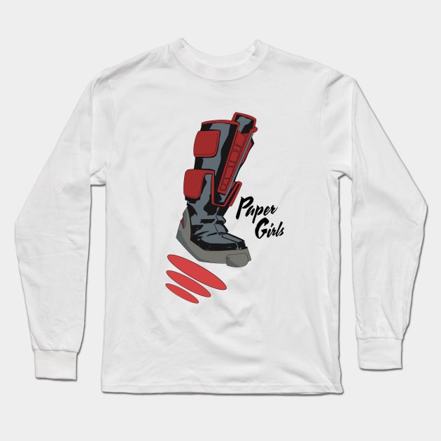 Paper Girls - KJ Brandman's Boot Long Sleeve T-Shirt by haughtdamn